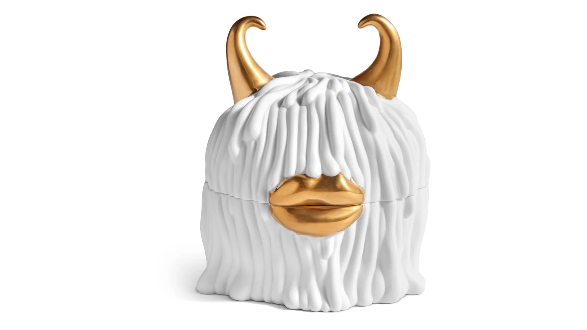 Набор тарелок в подставке с крышкой L’Objet Хаас 11 см, 5 предметов, белый, фарфор, п/к