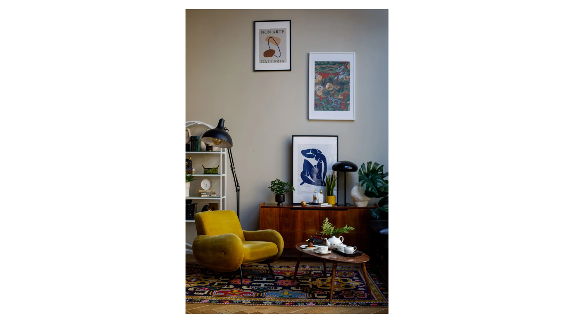 Набор тарелок в подставке с крышкой L’Objet Хаас 11 см, 5 предметов, белый, фарфор, п/к