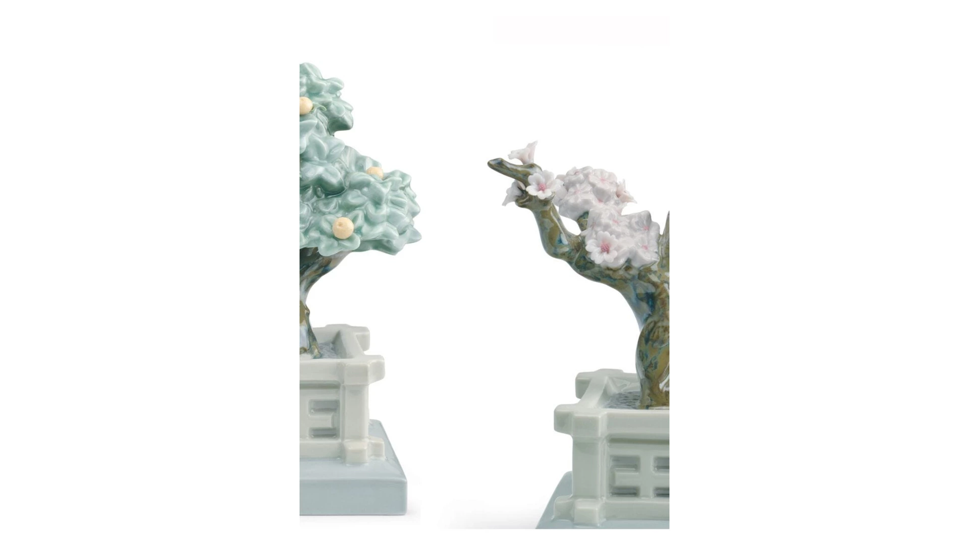 Набор фигурок Lladro Мандарин и вишня 20х15, фарфор