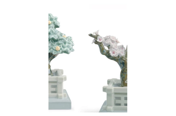 Набор фигурок Lladro Мандарин и вишня 20х15, фарфор