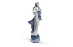 Фигурка Lladro Пресвятая Дева Мария 10х31 см, фарфор