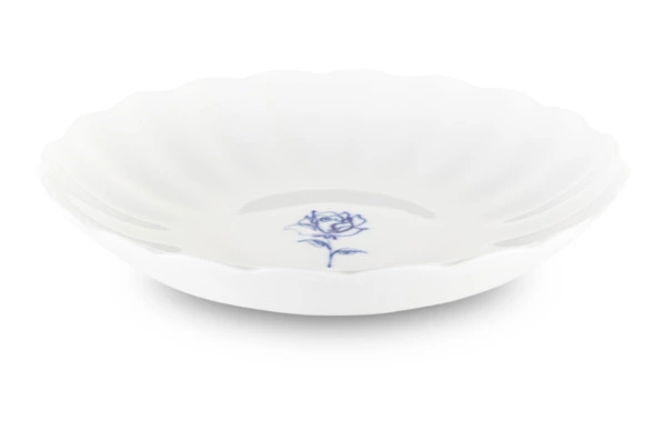 Сухарница Тюльпан Графические рисунки 21,5 см, фарфор твердый