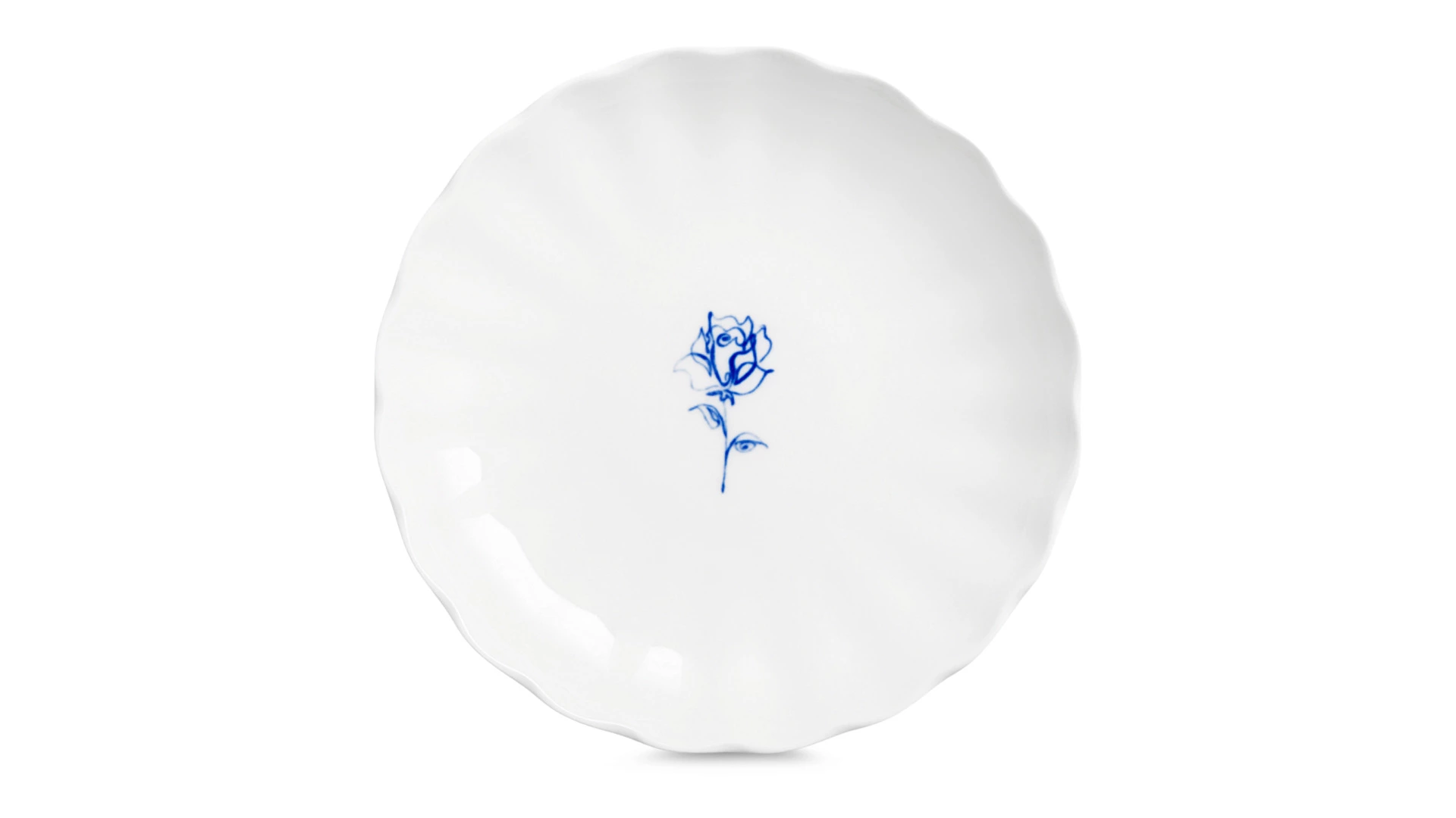 Сухарница Тюльпан Графические рисунки 21,5 см, фарфор твердый