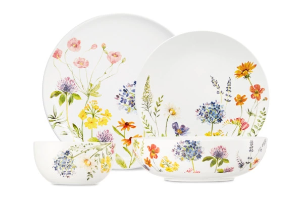 Сервиз столовый Decor de table Полевые цветы на 6 персон 20 предметов, керамика