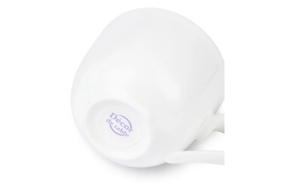 Сервиз чайный Decor de table Плиссе на 6 персон 20 предметов, фарфор костяной, п/к