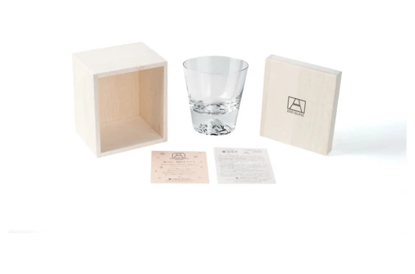 Стакан Tajima Glass Гора Фудзи 270 мл, стекло, деревянная коробка