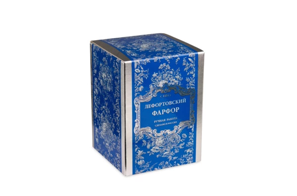 Игрушка елочная Лефортовский фарфор Снегурочка кобальт 4,5х4,5х9 см, фарфор, ручная работа, п/к