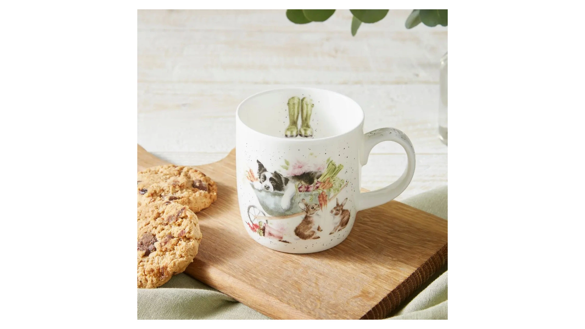 Кружка Royal Worcester Забавная фауна Пес Сладок сон трудящегося 310 мл, фарфор костяной