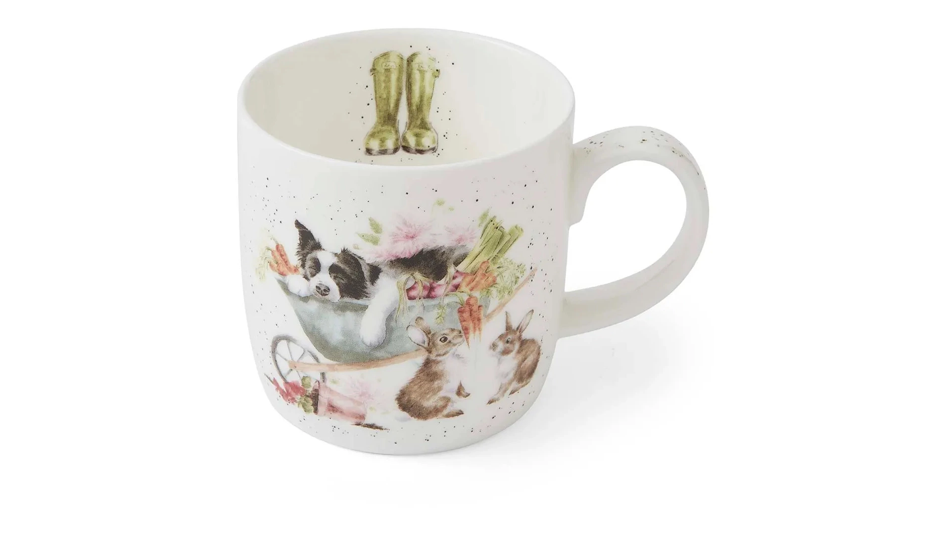 Кружка Royal Worcester Забавная фауна Пес Сладок сон трудящегося 310 мл, фарфор костяной