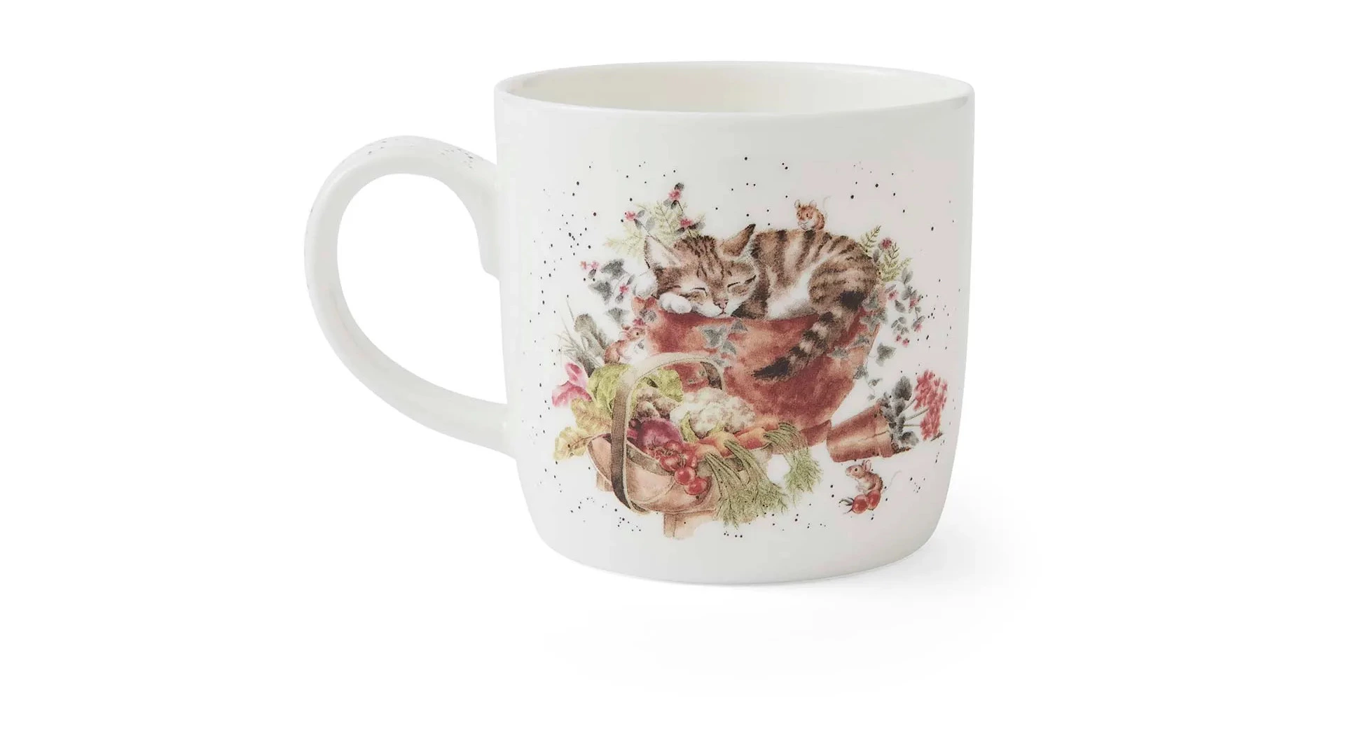 Кружка Royal Worcester Забавная фауна Пес Сладок сон трудящегося 310 мл, фарфор костяной