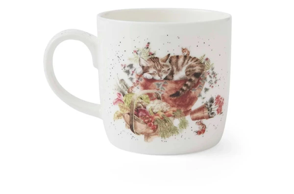 Кружка Royal Worcester Забавная фауна Пес Сладок сон трудящегося 310 мл, фарфор костяной