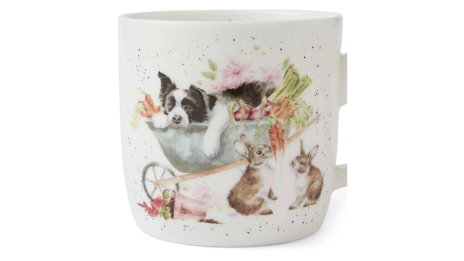 Кружка Royal Worcester Забавная фауна Пес Сладок сон трудящегося 310 мл, фарфор костяной