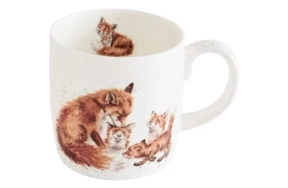 Кружка Royal Worcester Забавная фауна Поцелуй на ночь 310 мл, фарфор костяной