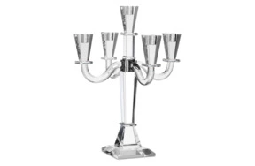 Канделябр на 5 свечей Decor de table Хрустальное вдохновение 33х43 см, хрусталь бессвинцовый, п/к
