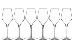 Набор бокалов для белого вина Luigi Bormioli Супремо Шардоне 350 мл, 6 шт, стекло хрустальное