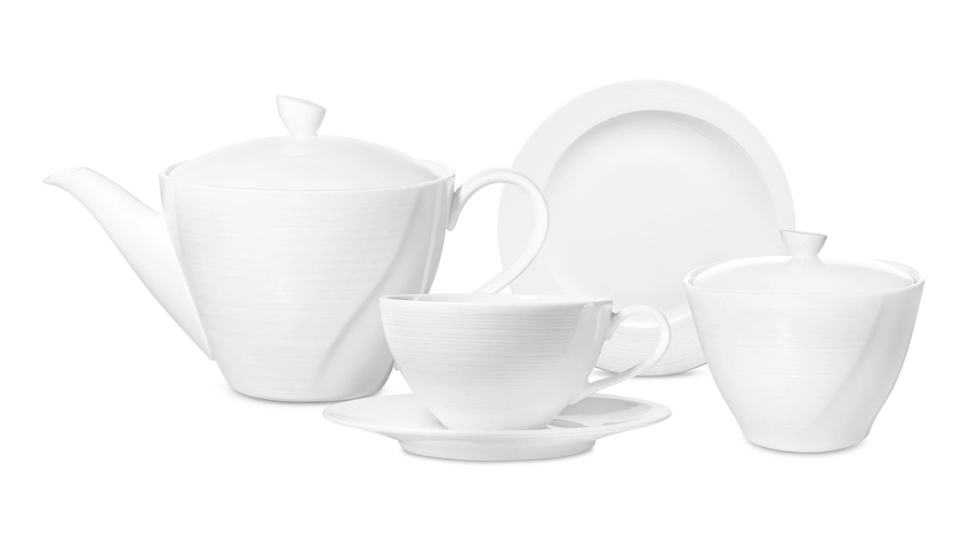 Сервиз чайный Narumi Воздушный белый на 6 персон 20 предметов, фарфор костяной