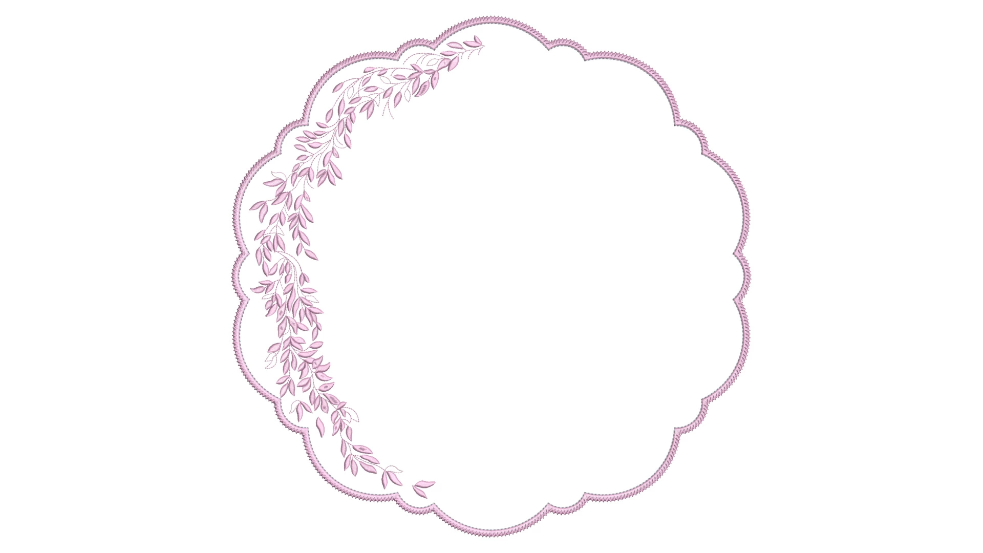 Набор плейсматов Private Decor collection Jardin Mаjоrelle 43 см, 2 шт, экокожа, бело-розовый