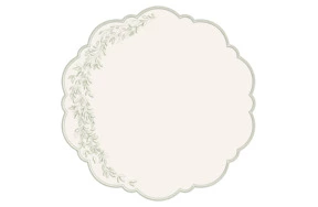 Набор плейсматов Private Decor collection Jardin Mаjоrelle 43 см, 2 шт, экокожа, молочный