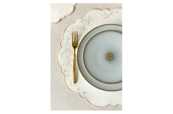 Набор плейсматов Private Decor collection Jardin Mаjоrelle 43 см, 2 шт, экокожа, молочный