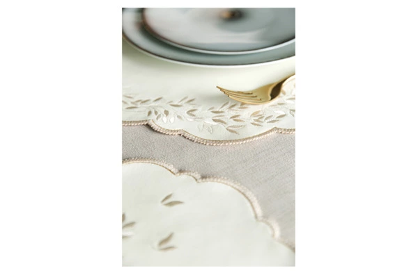 Набор плейсматов Private Decor collection Jardin Mаjоrelle 43 см, 2 шт, экокожа, молочный