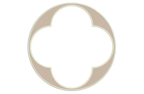 Набор плейсматов D Oro Jardin Mаjоrelle 43 см, 2 шт, экокожа, бело-бежевый