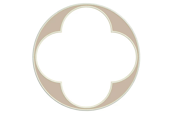 Набор плейсматов Private Decor collection D Oro 43 см, 2 шт, экокожа, бело-бежевый