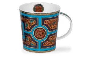 Кружка для чая и кофе Dunoon Иона Голубой Ломонд 320 мл, фарфор костяной