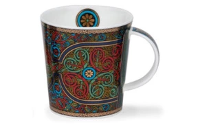 Кружка для чая и кофе Dunoon Иона Розовый Ломонд 320 мл, фарфор костяной