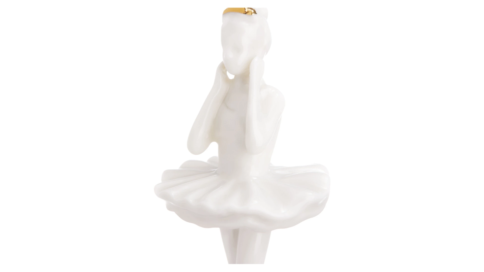 Подвеска декоративная Decor de table Балерина 3,6х3х8,5 см, фарфор