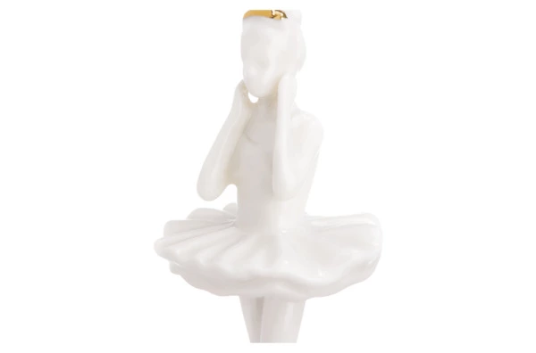 Подвеска декоративная Decor de table Балерина 3,6х3х8,5 см, фарфор