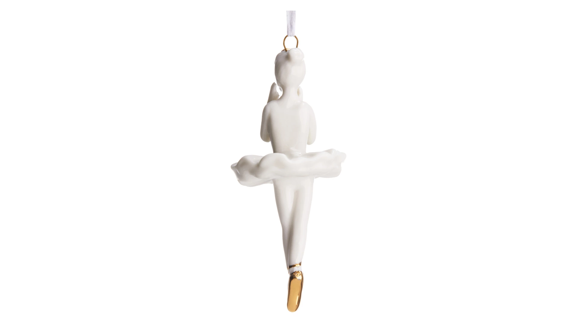Подвеска декоративная Decor de table Балерина 3,6х3х8,5 см, фарфор