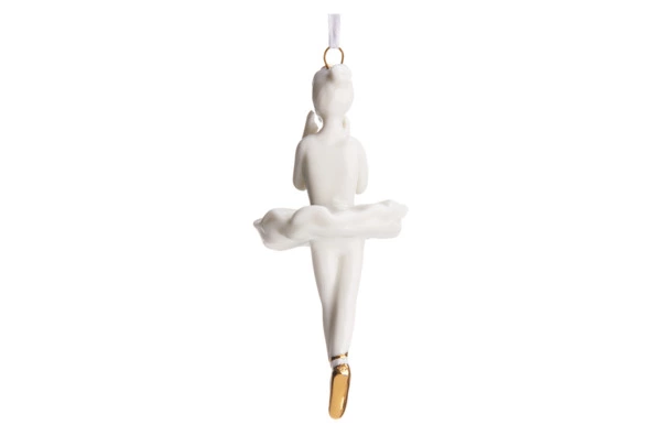Подвеска декоративная Decor de table Балерина 3,6х3х8,5 см, фарфор