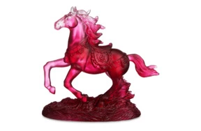 Фигурка Decor de Table Лошадка 15х14 см, красная, хрустальное тесто, п/к