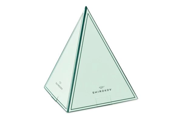 Украшение Shirokov Шишка 8 см, белое, хрустальное тесто, бордовая лента, п/к