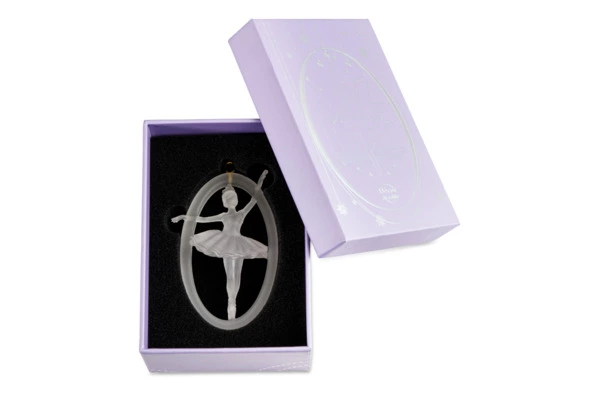 Подвеска декоративная Decor de Table Pate de Verre Cristal Балерина 8 см, хрустальное тесто, п/к