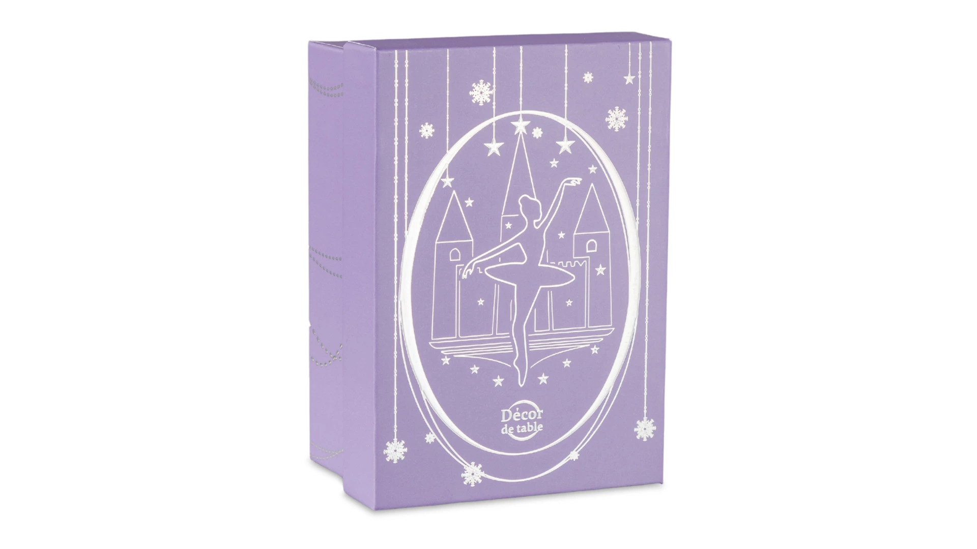 Подвеска декоративная Decor de Table Pate de Verre Cristal Балерина 8 см, розовое, хрустальное тесто