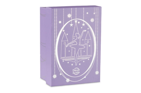 Подвеска декоративная Decor de Table Pate de Verre Cristal Балерина 8 см, розовое, хрустальное тесто