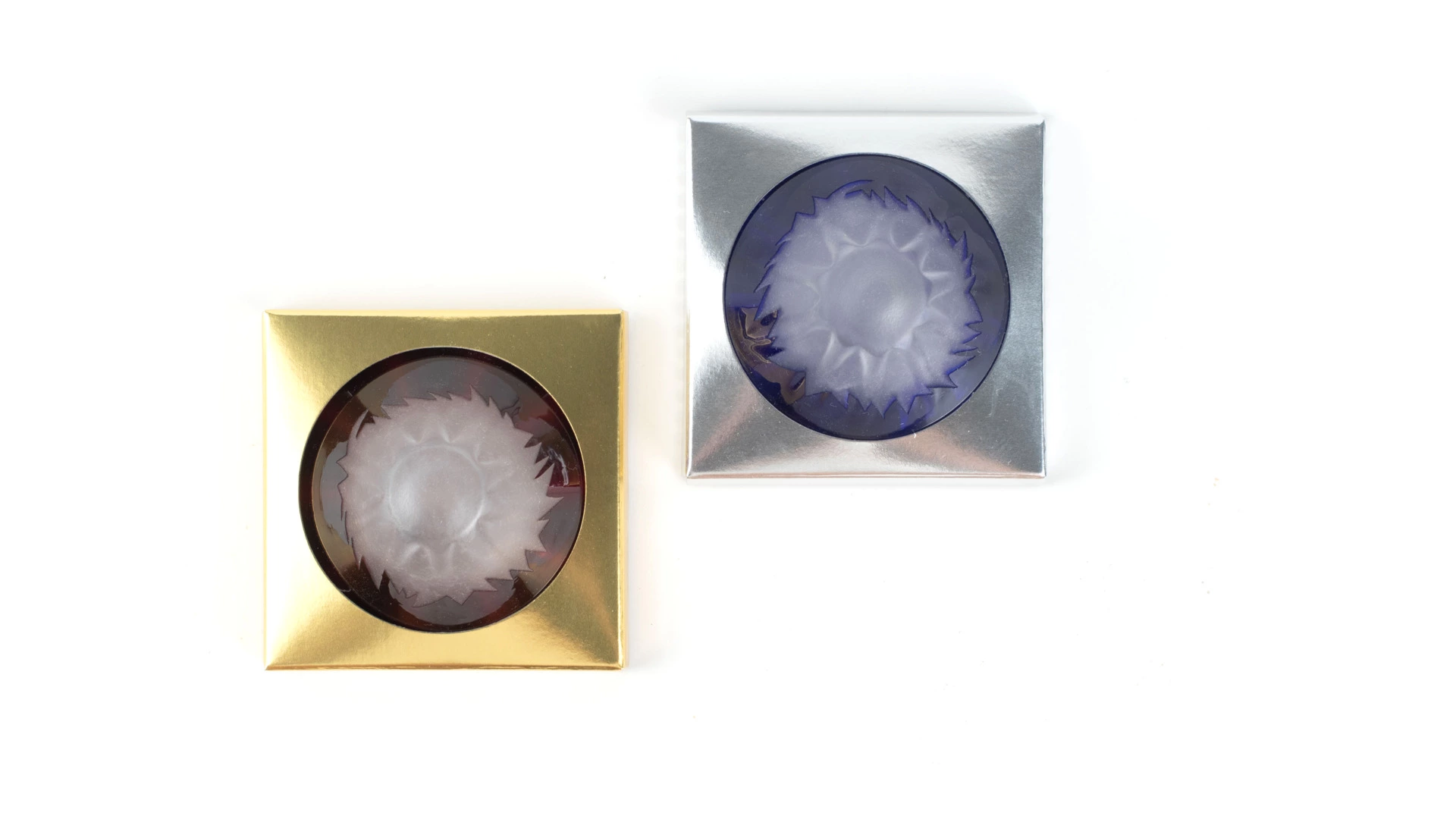 Набор праздничных рюмок Tajima Glass Фудзи 55 мл, 2 шт, стекло, деревянная коробка