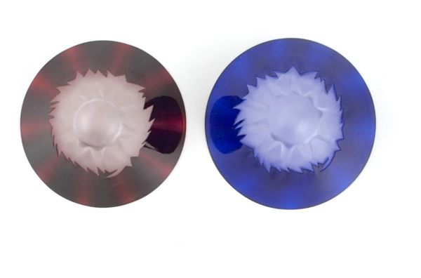 Набор праздничных рюмок Tajima Glass Фудзи 55 мл, 2 шт, стекло, деревянная коробка