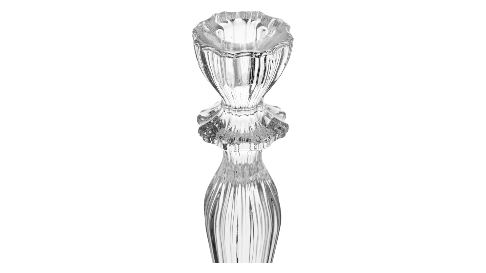 Подсвечник Decor de Table Меандр 25,5 см, стекло