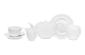 Сервиз чайный Narumi Терраса на 6 персон 21 предмет, рельеф, фарфор костяной