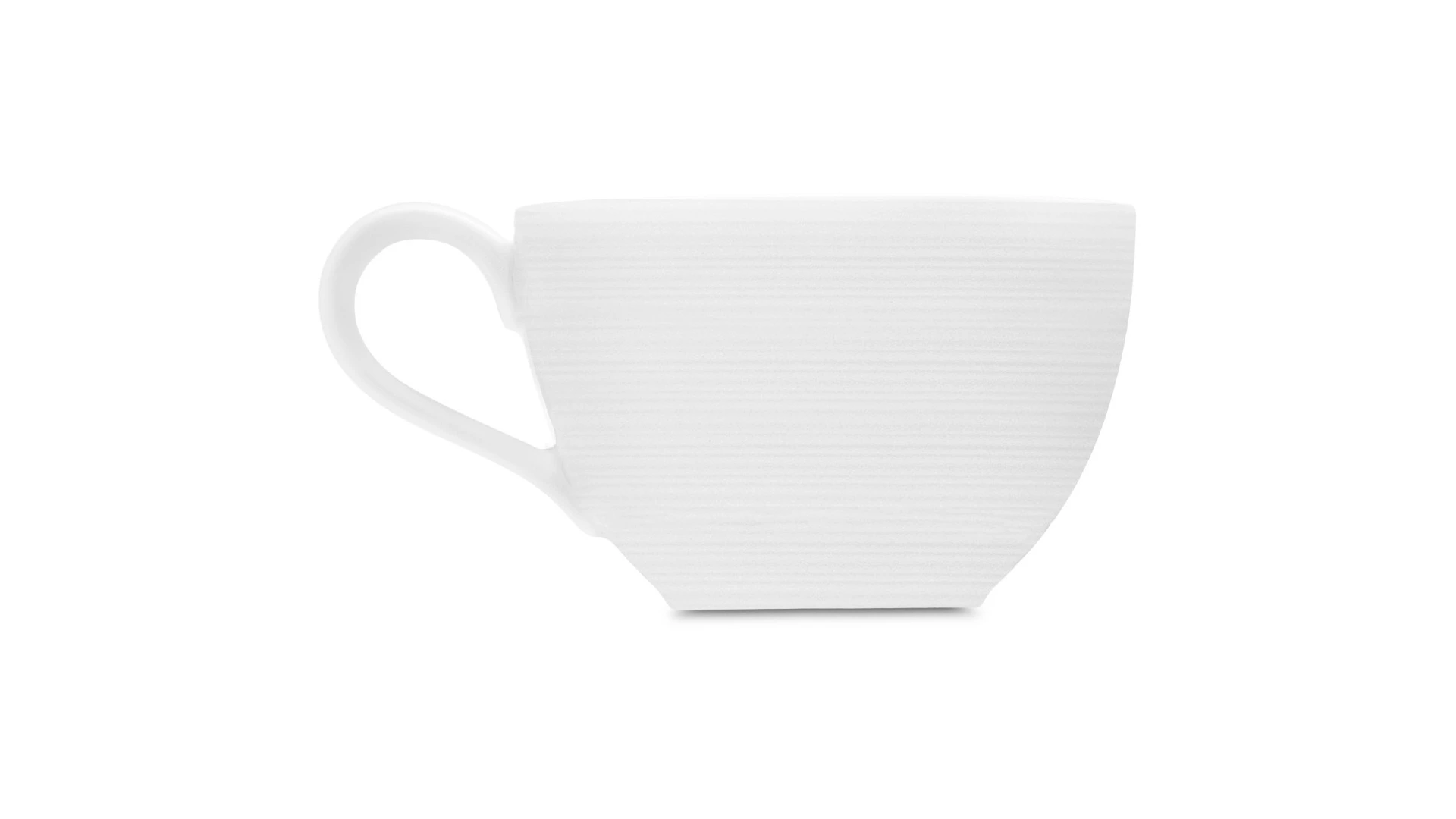 Чашка для эспрессо с блюдцем Narumi Терраса 100 мл, рельеф, фарфор костяной