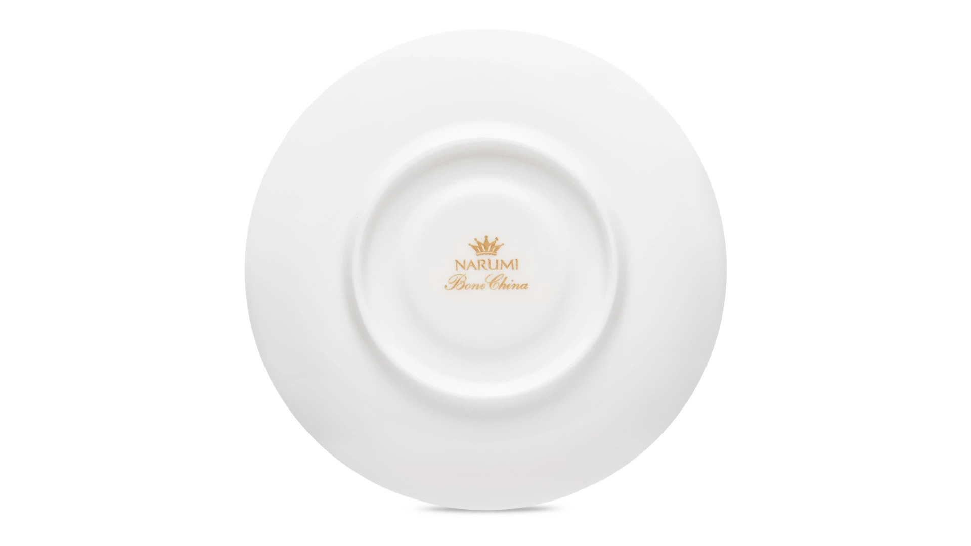 Чашка для эспрессо с блюдцем Narumi Белый декор 120 мл, фарфор костяной