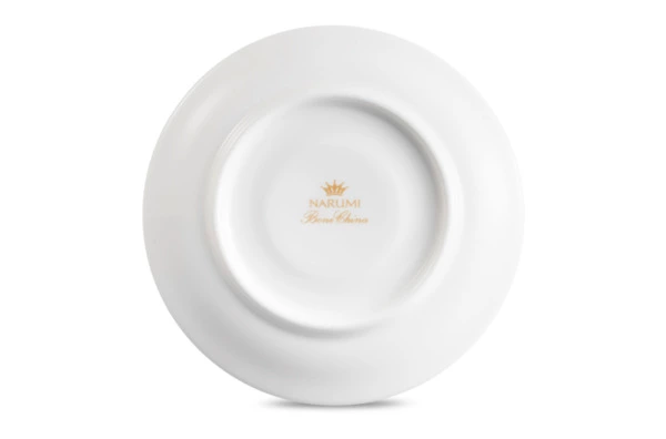Чашка для эспрессо с блюдцем Narumi Белый декор 110 мл, фарфор костяной