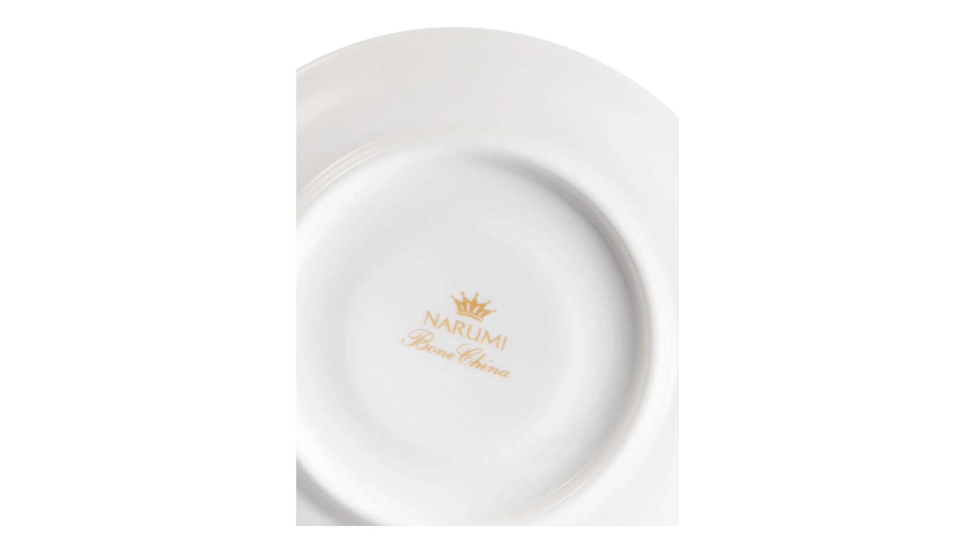 Чашка для эспрессо с блюдцем Narumi Белый декор 110 мл, фарфор костяной