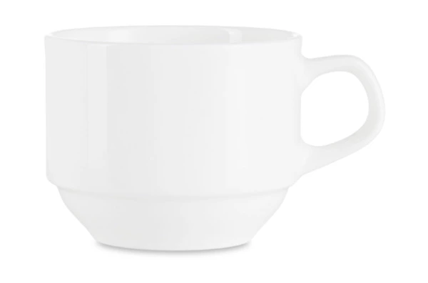 Чашка для эспрессо с блюдцем Narumi Белый декор 110 мл, фарфор костяной