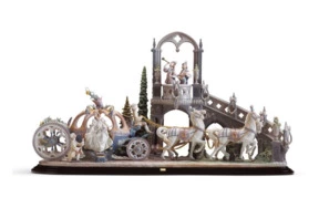 Скульптура Lladro Прибытие Золушки 49х116 см, фарфор