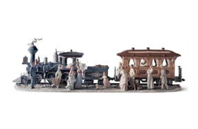 Скульптура Lladro Поезд приключений 40х135 см, фарфор