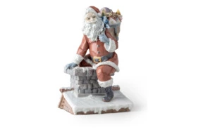 Фигурка Lladro Санты у трубы 33 см, фарфор