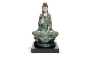 Фигурка Lladro Кван Инь 33 см, зеленый вариант